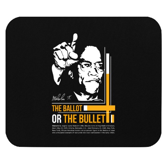MALCOLM X bast Quote Mouse Pads