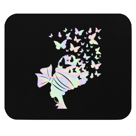 Queen Pastel Women Butterfly Lover Mouse Pads