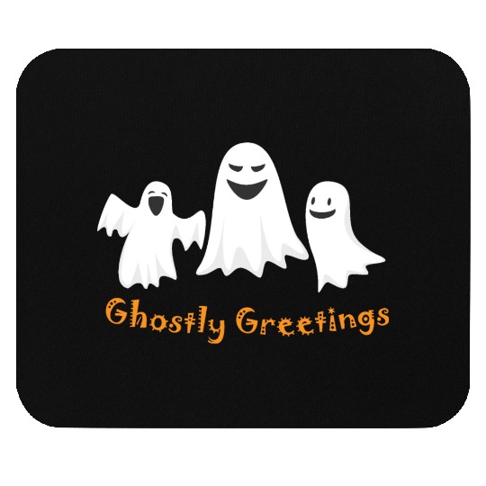 Ghostly Greetings, Halloween Ghostly Greetings Mouse Pads