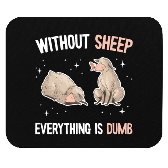Cute Lamb Saying - Farmer & Sheep Mouse Pads