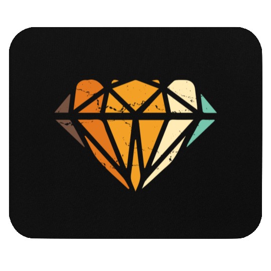 Vintage Diamond Gemstone Jewelry Jeweler Coral Mouse Pads