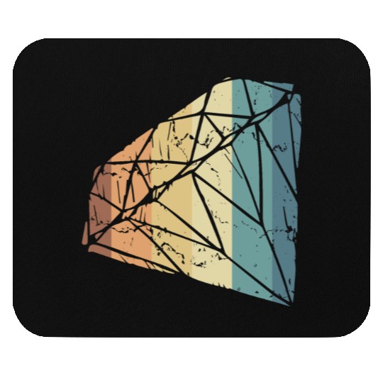 Vintage Diamond Gemstone Jewelry Jeweler Coral Mouse Pads