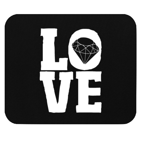 Jewelry Love Diamond Stone Jewellery Gemstone Mouse Pads