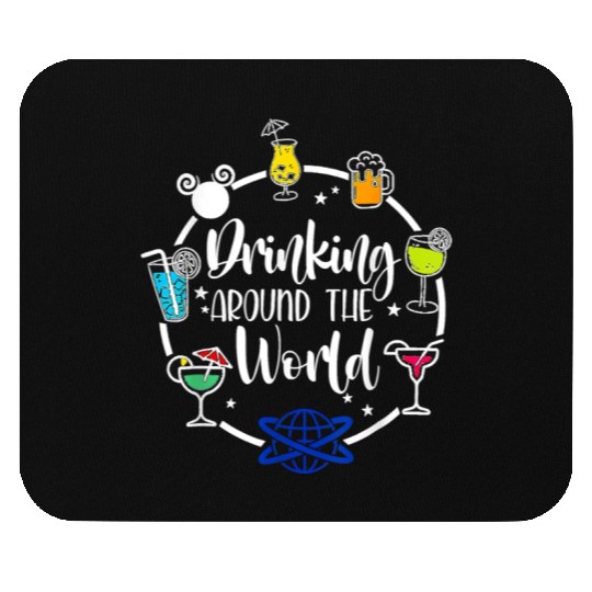 Drinking Around The World Mouse Pads