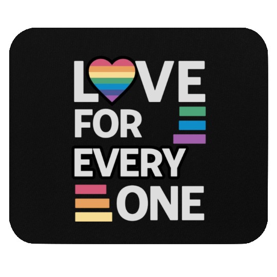 Rainbow unisex love for everyone Mouse Pads