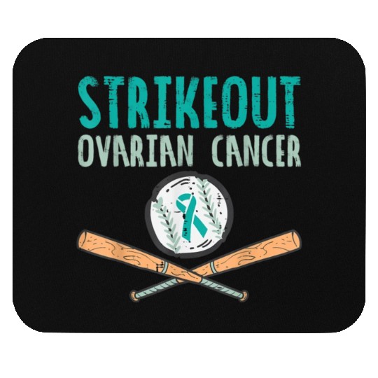 Funny Baseball Lover For Teal Ribbon Awareness Mouse Pads