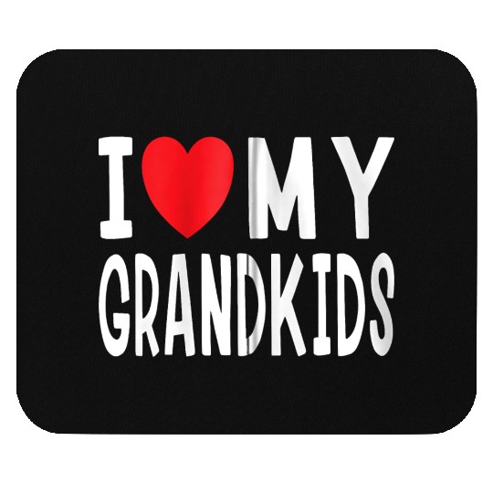 I Love My Grandkids Family Celebration Grandma Gra Mouse Pads