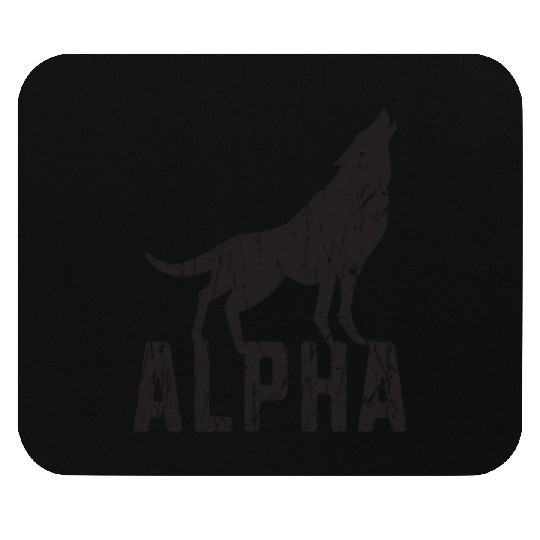 Alpha - wolf lover Mouse Pads