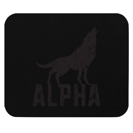Alpha - wolf lover Mouse Pads