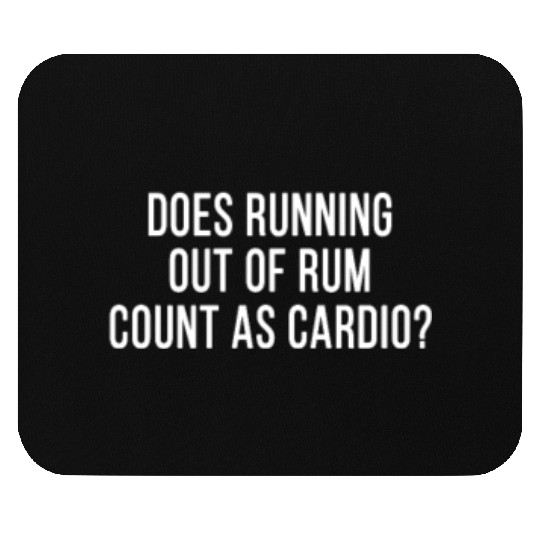 Funny Rum Fan Cocktails Anti Workout Exercise Gym Mouse Pads