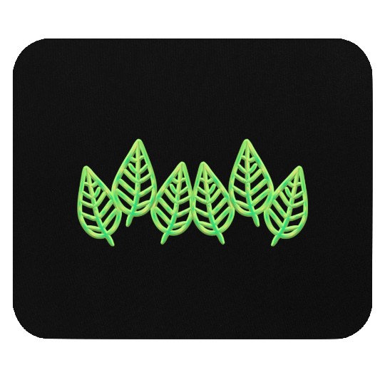 Leaves pattern leaf icon nature green Mouse Pads