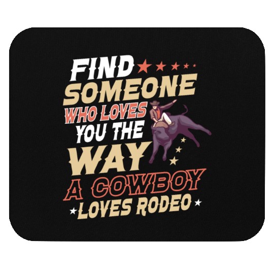 Rodeo Bull Riding Livestock Show Farmer Cattle Mouse Pads