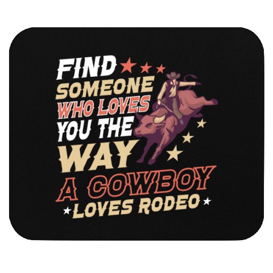 Rodeo Bull Riding Livestock Show Farmer Cattle Mouse Pads