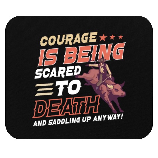 Rodeo Bull Riding Livestock Show Farmer Cattle Mouse Pads