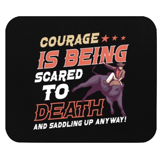 Rodeo Bull Riding Livestock Show Farmer Cattle Mouse Pads