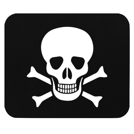 Human skull Mouse Pads