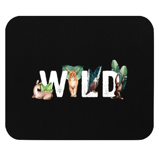 Wild Animals Cat Eagle Monkey Deer Mouse Pads