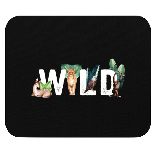 Wild Animals Cat Eagle Monkey Deer Mouse Pads