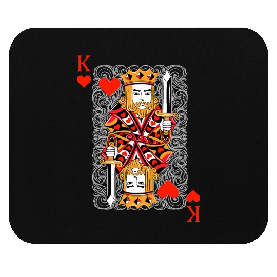 King of Hearts Blackjack Cards Poker 21 K Couple M Mouse Pads