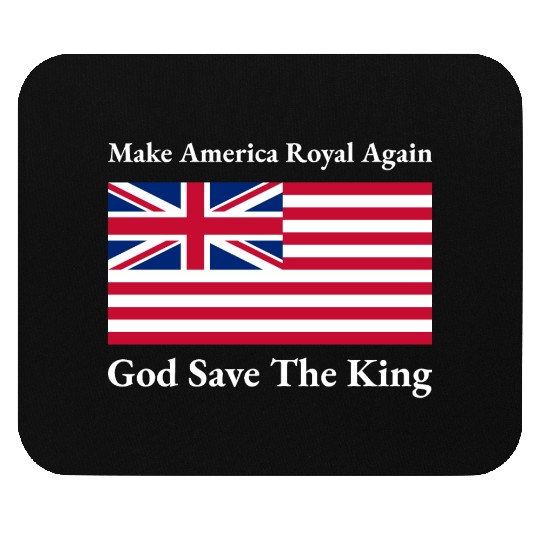Funny Red Blue Make America Royal Again Flag Mouse Pads