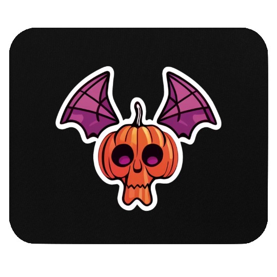 Bat Pumpkin Halloween Mouse Pads