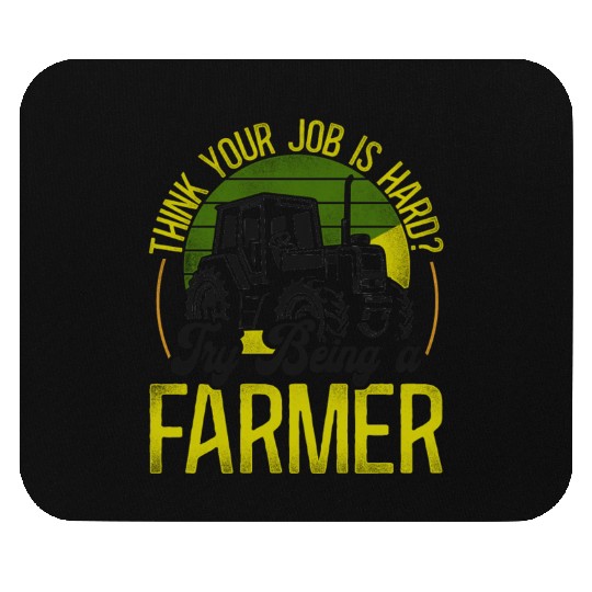 Farming Farmer Tractor Vintage Mouse Pads