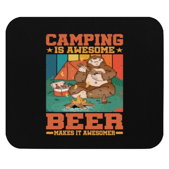 Camping Is Awesome, Beer Makes It Awesomer 2 Mouse Pads