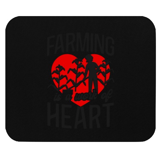 Farming Farmer Girl Heart Farming Mouse Pads