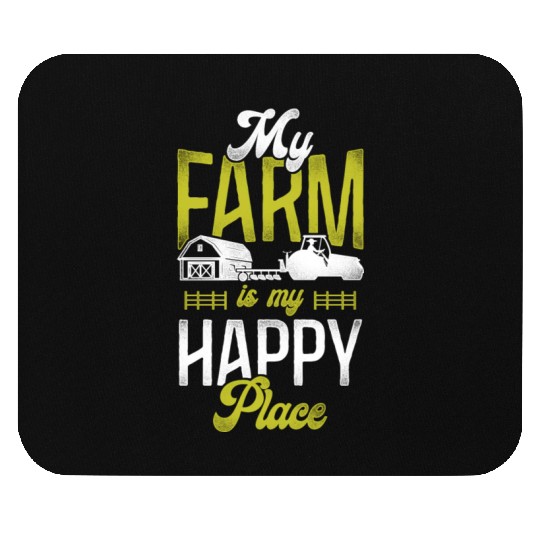 Farming Farmer Girl Tractor Mouse Pads