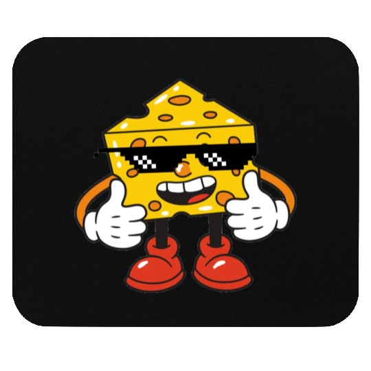thug life cheese Mouse Pads