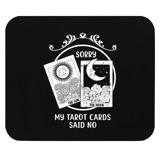 Moon Sun Tarot Card Said No Halloween Mouse Pads