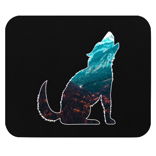 The Wilderness calls Wolf Mountains Forest Nature Mouse Pads