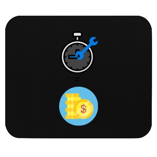 Time is money Mouse Pads
