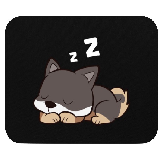 Shikoku Dog Sleeping Kochi-Ken Dog Japan Shikoku Mouse Pads