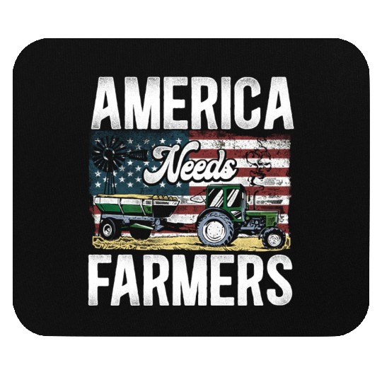 Farming Farmer Tractor Vintage Us Mouse Pads