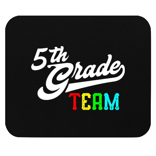 5Th Grade Team Baseball Style Teacher Team Mouse Pads