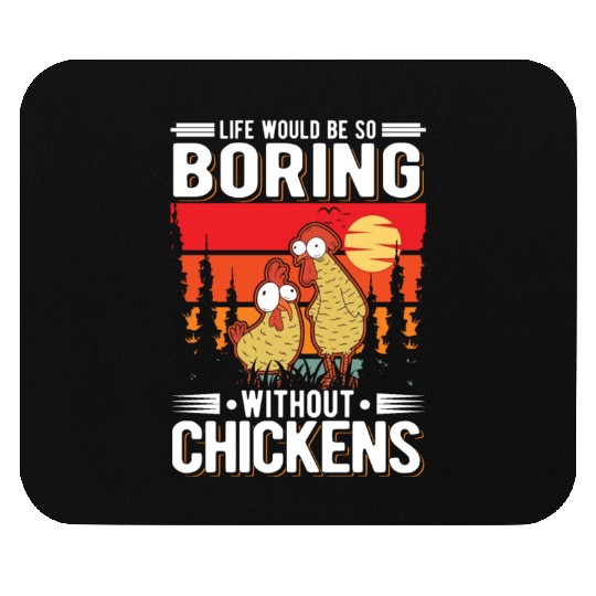 Chickens Gift Farmer Chicken Coop Mouse Pads