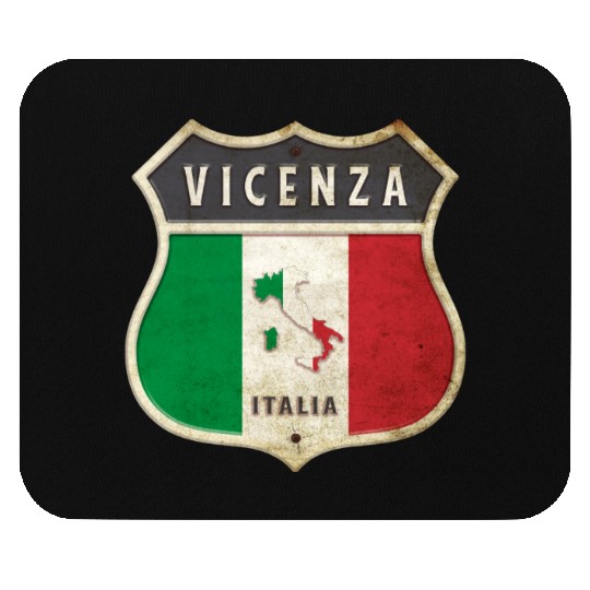 Vicenza Italy coat of arms flags design Mouse Pads