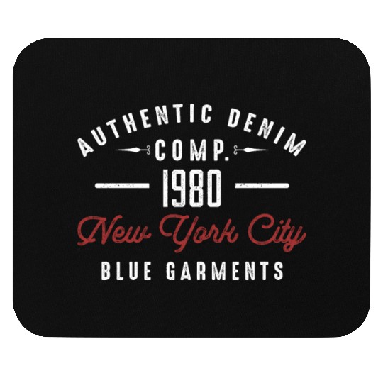 New York City Born In 1980 Vintage Birthday Mouse Pads