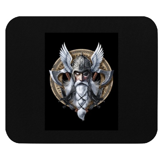 Viking Warrior God Odin Mouse Pads