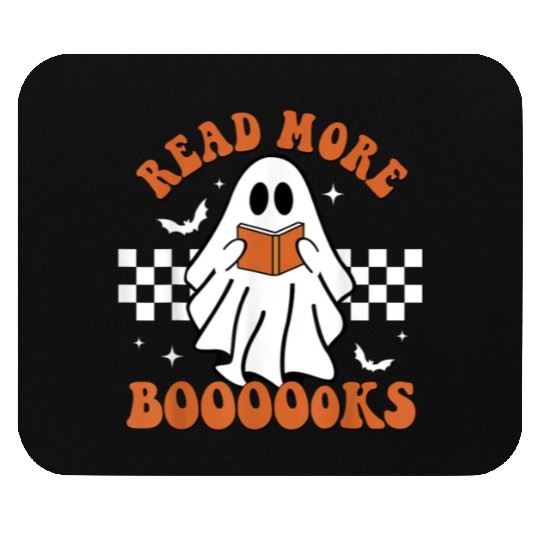 Cute Booooks Ghost Read More Books Funny Teacher Mouse Pads
