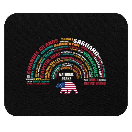 US National Parks, National Park, Denali, Redwood Mouse Pads
