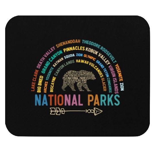 US National Parks, National Park, Denali, Redwood Mouse Pads