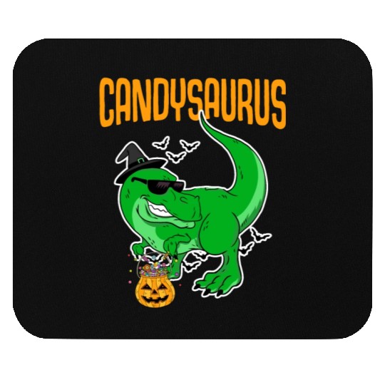 Candysaurus Creepy Trex With Pumpkin Face For Mouse Pads
