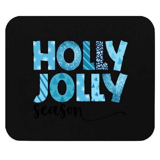 Holly Jolly season sublimation Mouse Pads