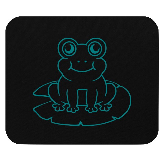 Water lily sea leaf frog Mouse Pads