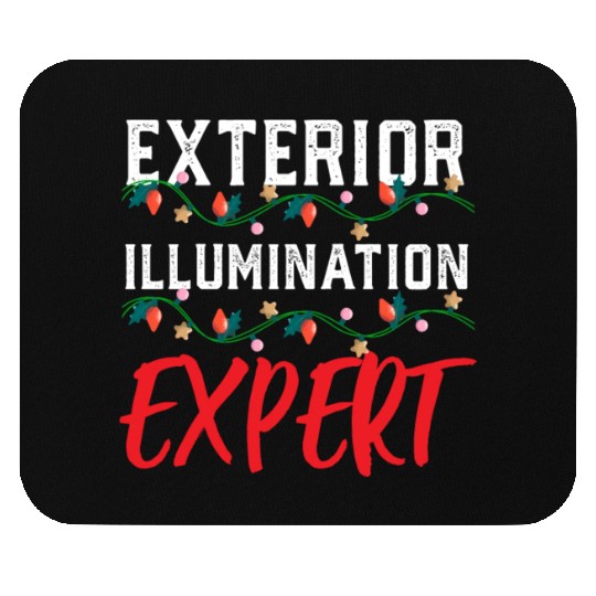 Funny Christmas Light Exterior Illumination Expert Mouse Pads