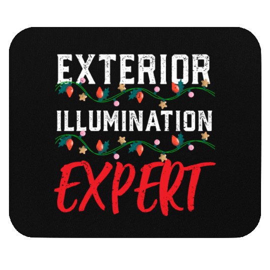 Funny Christmas Light Exterior Illumination Expert Mouse Pads
