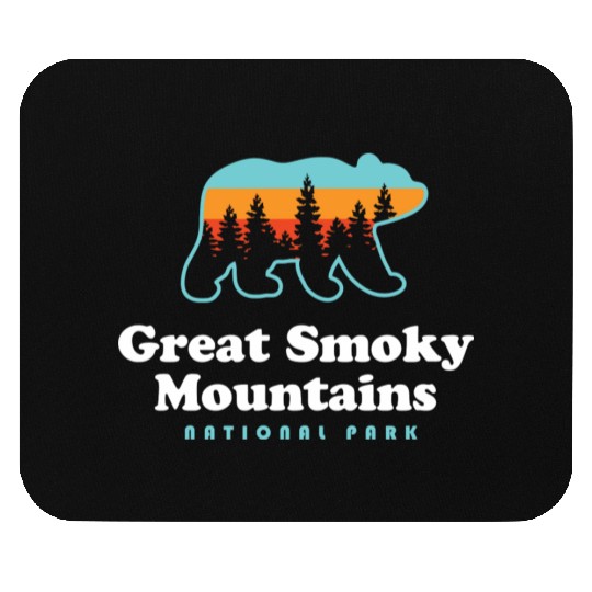 Great Smoky Mountains Bear Great Smoky Mountains Mouse Pads