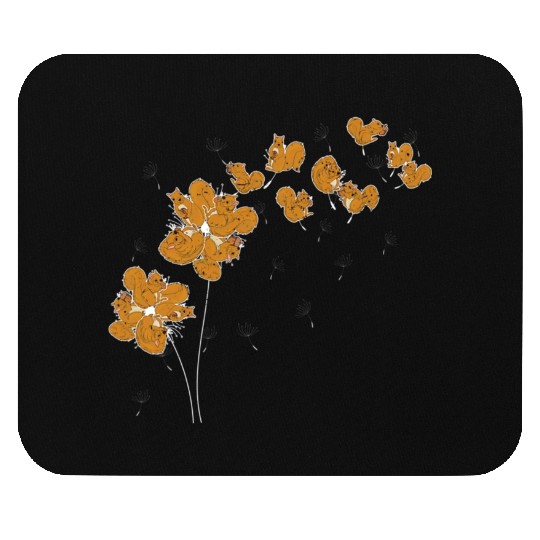 Funny Nature Forest Animal Dandelion Squirrel Mouse Pads